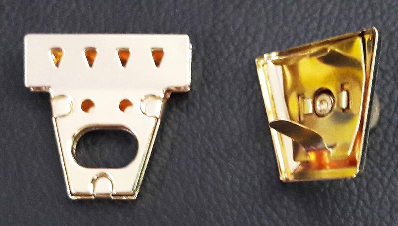 Tia Purse Bag Lock Clasp Clasps Snaps Fasteners for Purse Bags Clothes and DIY Works Size 34mm Triangle ShapeTwist2Open 4Sets - Image 4