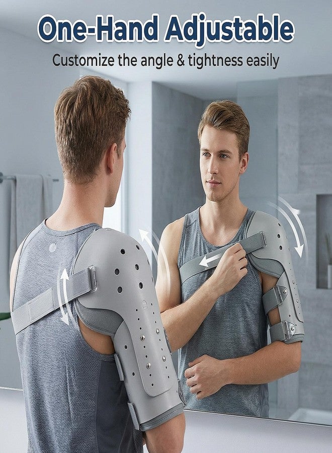 TARSHYRY Medium Humeral Shaft Fracture Splint, Lightweight and Breathable, Upper Arm Brace, Left/Right Arm,Bone Humerus Fracture for Men and Women (Right Shoulder) - Image 4
