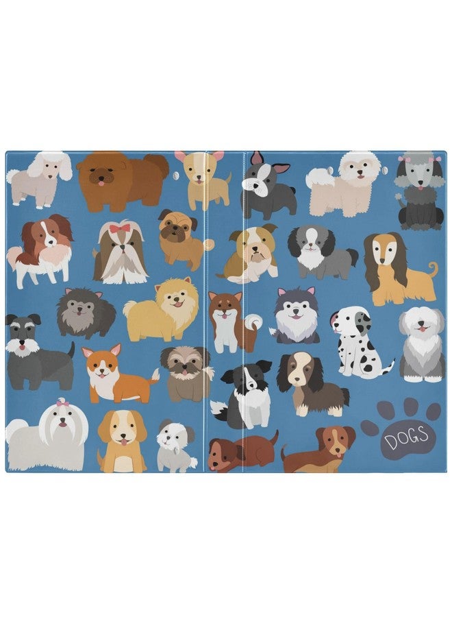 YETTASBIN Cute Dog 3 Round Ring Binders with 3 Interior PVC Clear Pockets, Waterproof Sturdy Basic Binders with Anti-Slip Metal Clip, Versatile Binders Holds 200 Sheets, 1 Pack - Image 3