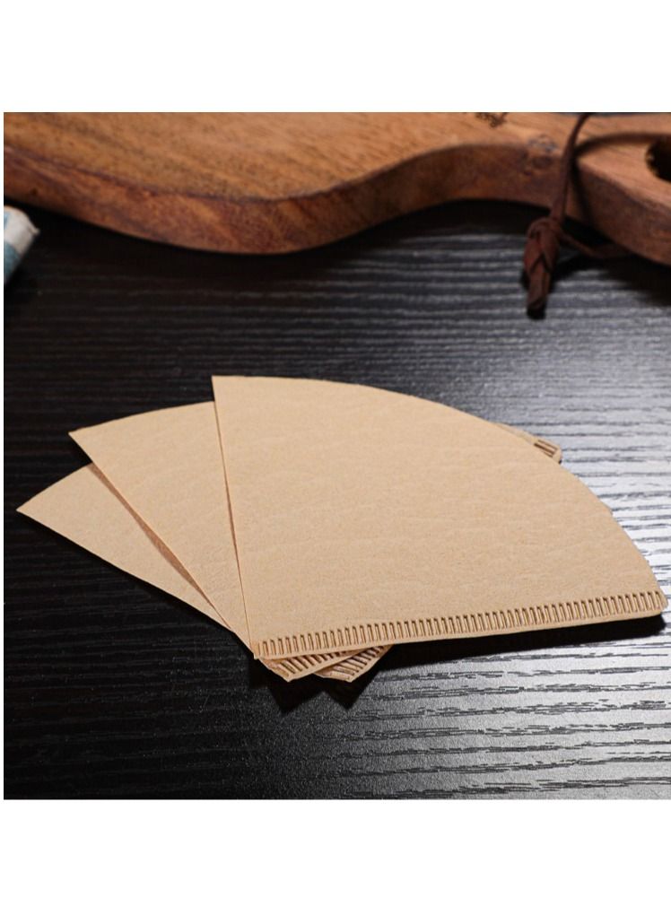 KUYING High Quality 50 Pieces Papers Coffee Filter Beige  - Image 2