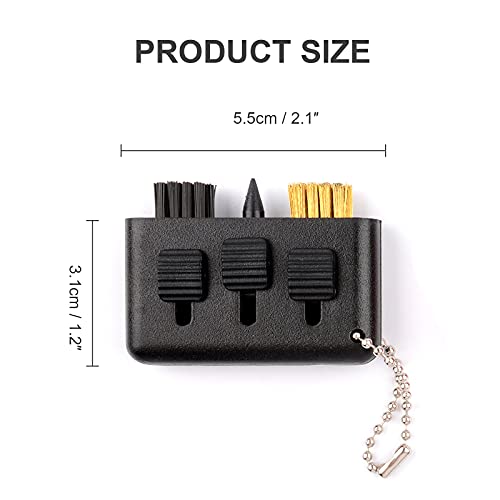 Qidie 3 Pcs Golf Club Brush Pocket Golf Club Groove Cleaner Portable Small Golf Accessories Retractable Golf Sharpener Club Cleaner Tool - Image 3