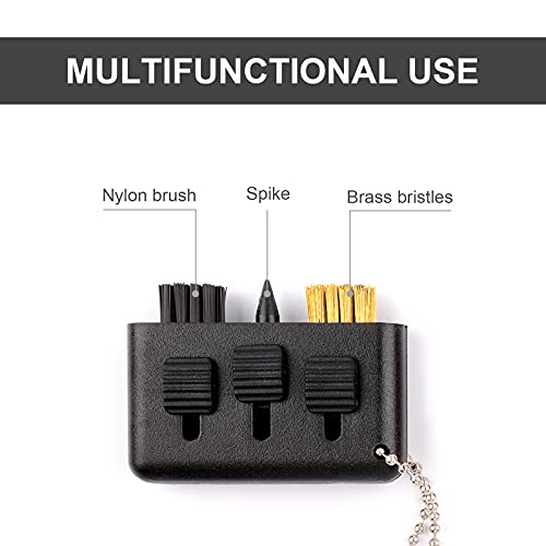 Qidie 3 Pcs Golf Club Brush Pocket Golf Club Groove Cleaner Portable Small Golf Accessories Retractable Golf Sharpener Club Cleaner Tool - Image 2