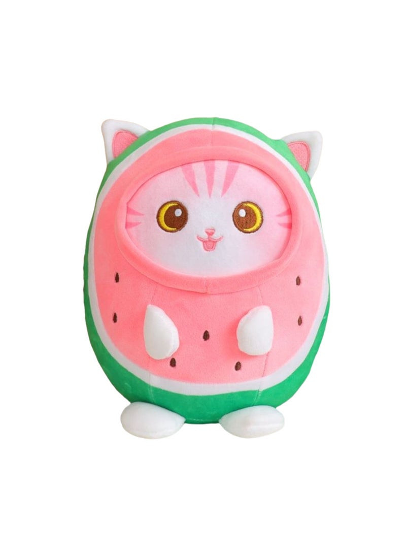 دمية قطة البطيخ 25 سم، دمية حيوانية مريحة للأطفال، هدية للأولاد والبنات - Image 1