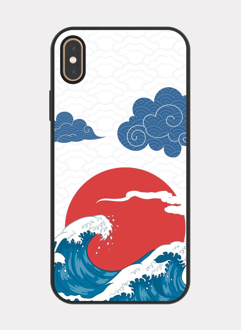 بكسلات كفر ايفون اكس ماكس فن ياباني احمر - Image 1