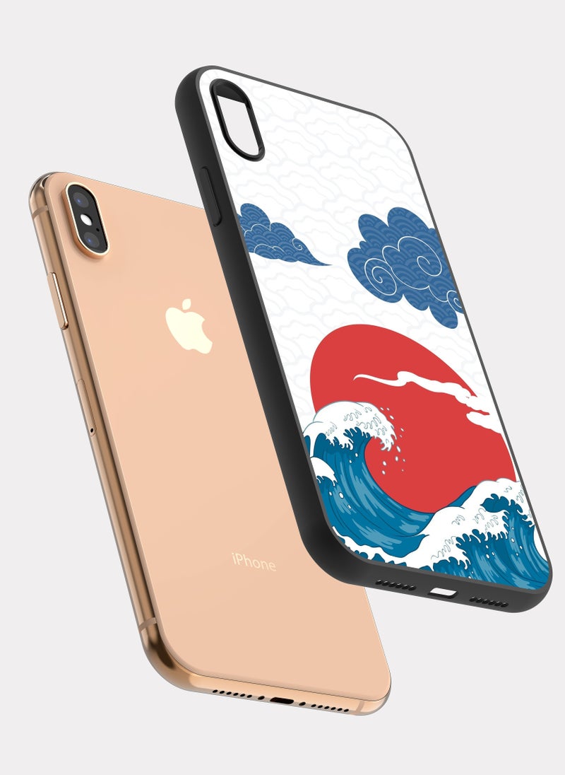 بكسلات كفر ايفون اكس ماكس فن ياباني احمر - Image 2