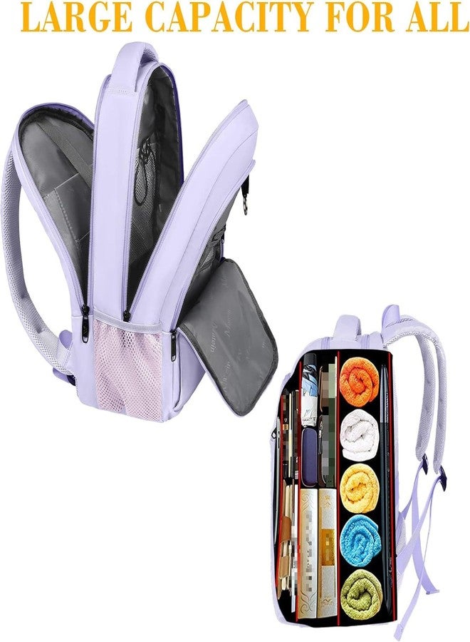 MATEIN Laptop Backpack for Girls, 15.6 Inch College School Backpack for Women with USB Charging Port, Water Resistant Durble Slim Students Bookbag Casual Daypack Travel Computer Nurse Work Bag Gift - Image 3