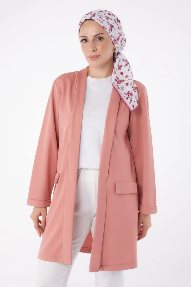 Tofisa Plain Medium Women's Pink Cardigan - 13260