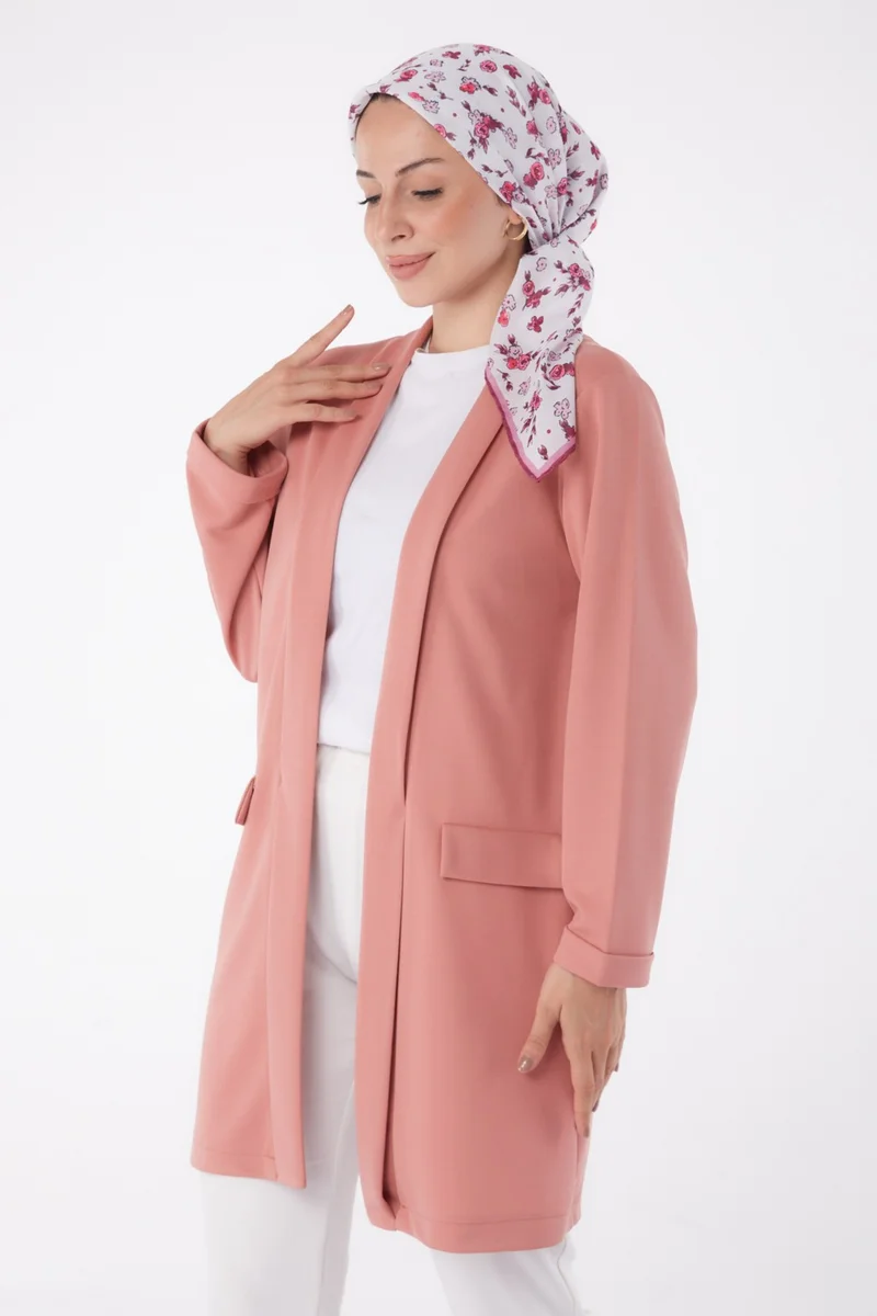 Tofisa Plain Medium Women's Pink Cardigan - 13260
