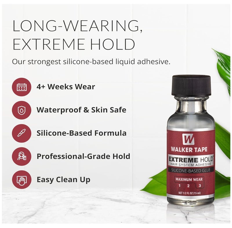 Walker Tape Extreme Hold Silicone-Based Glue Maximum Wear, 0.5 Ounce - Image 2