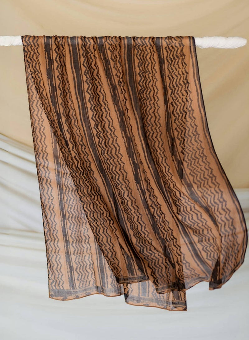 ShineShe New Ladies Chiffon Long Striped Scarf Headscarf - Image 3