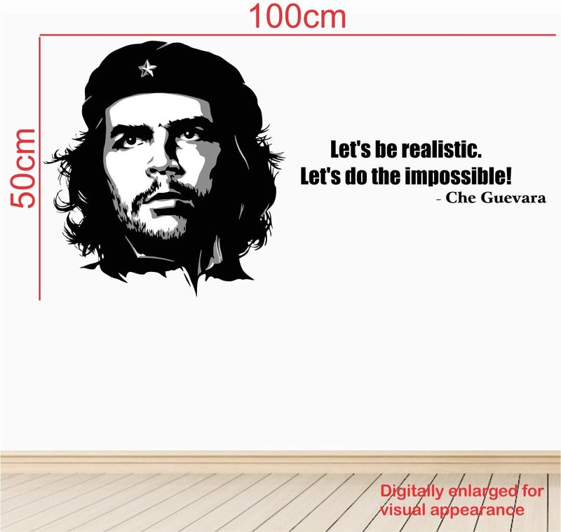 StickMe 'Che Guevara - Revolution - Let's Be Realistic - Let's Do The Impossible - Motivational Inspiration Quotes Wall Sticker' - Image 3
