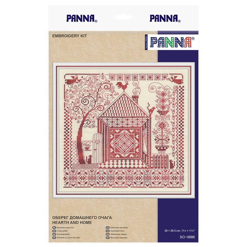 PANNA Home Hearth Amulet Embroidery Kit - Cross Stitch Kits with 14 Count Aida Fabric - Inspirational DIY Craft Project for Creativity & Home Decor Enthusiasts - Image 5