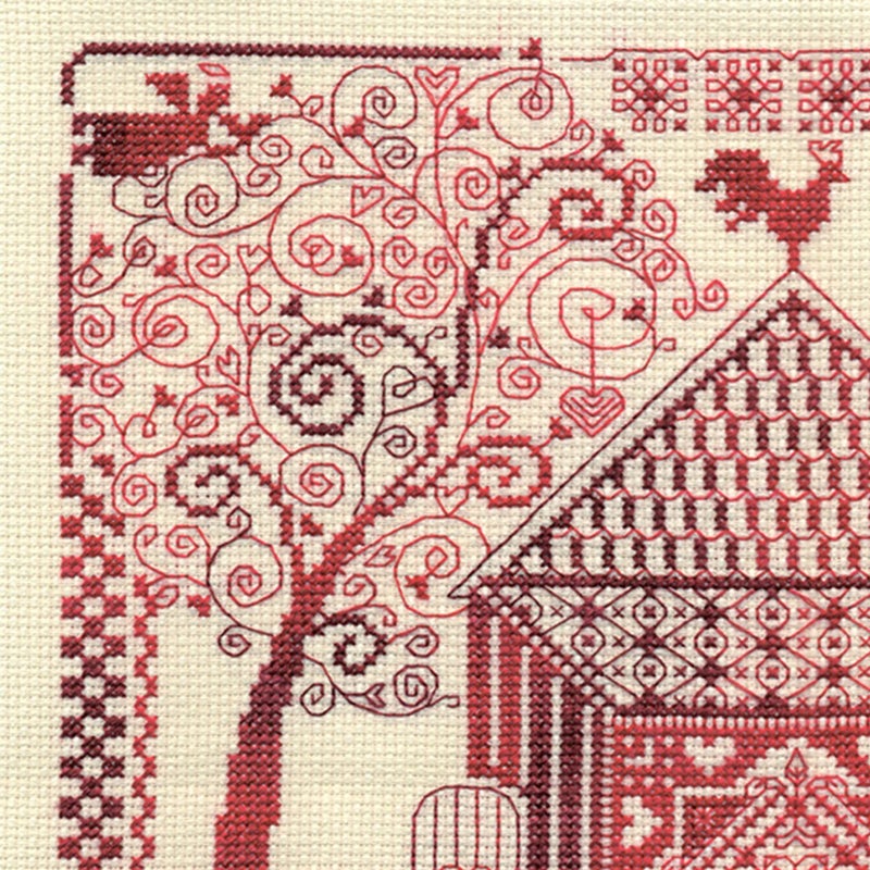 PANNA Home Hearth Amulet Embroidery Kit - Cross Stitch Kits with 14 Count Aida Fabric - Inspirational DIY Craft Project for Creativity & Home Decor Enthusiasts - Image 2