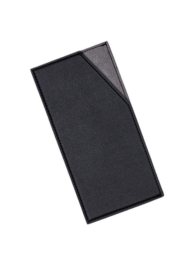 XiowDow Black Cash Envelope Wallet Cash Holder PU Leather Cash Stuffing Budget Wallet Card Bill Holder Reusable Money Envelopes for Women Receipt Coupon Organizer - Image 1