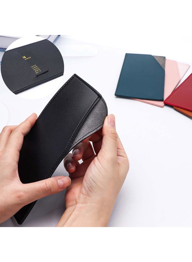 XiowDow Black Cash Envelope Wallet Cash Holder PU Leather Cash Stuffing Budget Wallet Card Bill Holder Reusable Money Envelopes for Women Receipt Coupon Organizer - Image 4