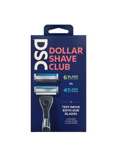 Men'S Razor Mixed Starter Shaving Kit Includes 1 Handle 4Blade Cartridge And 6Blade Cartridge 3 Count For A Comfortable And Smooth Shave Shaving Kit For Men