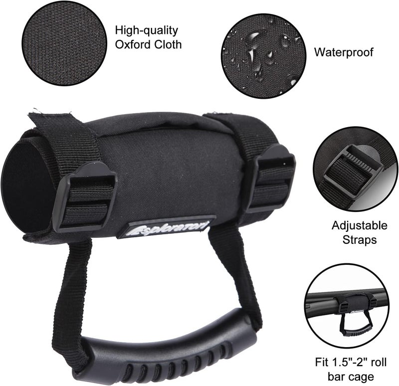 Esploratori UTV Roll Bar Grab Handle Grips - 2 Pack for 1.5"-2" Roll Bars - Image 2