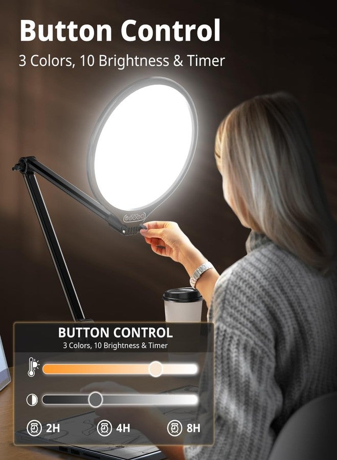 UBeesize 10" Key Light for Streaming, Desk Ring Light with Adjustable Arm (1 Pack), Zoom Lighting for Home Office, Gaming, Podcast, Video Calls, and Recording - Image 3