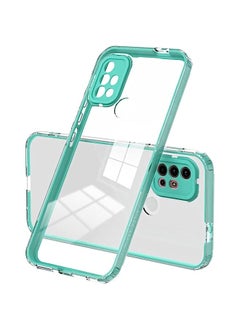 HuHa Case Cover Compatible For Motorola Moto G20 3 in 1 Clear TPU Color PC Frame Phone Case Light Green