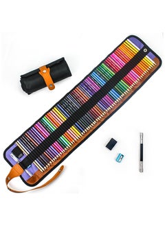 Colored Pencils Set with Canvas Wrap, Extra Accessories Included, For Professional Color Mixing Painting and Sketching Daughter Oil-based Color Pencils (50 colors)