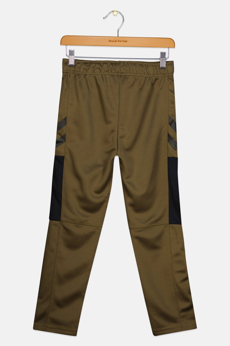 Hummel Kids Boy Sportswear Fit Training Track Pants, Dark Olive - Image 2