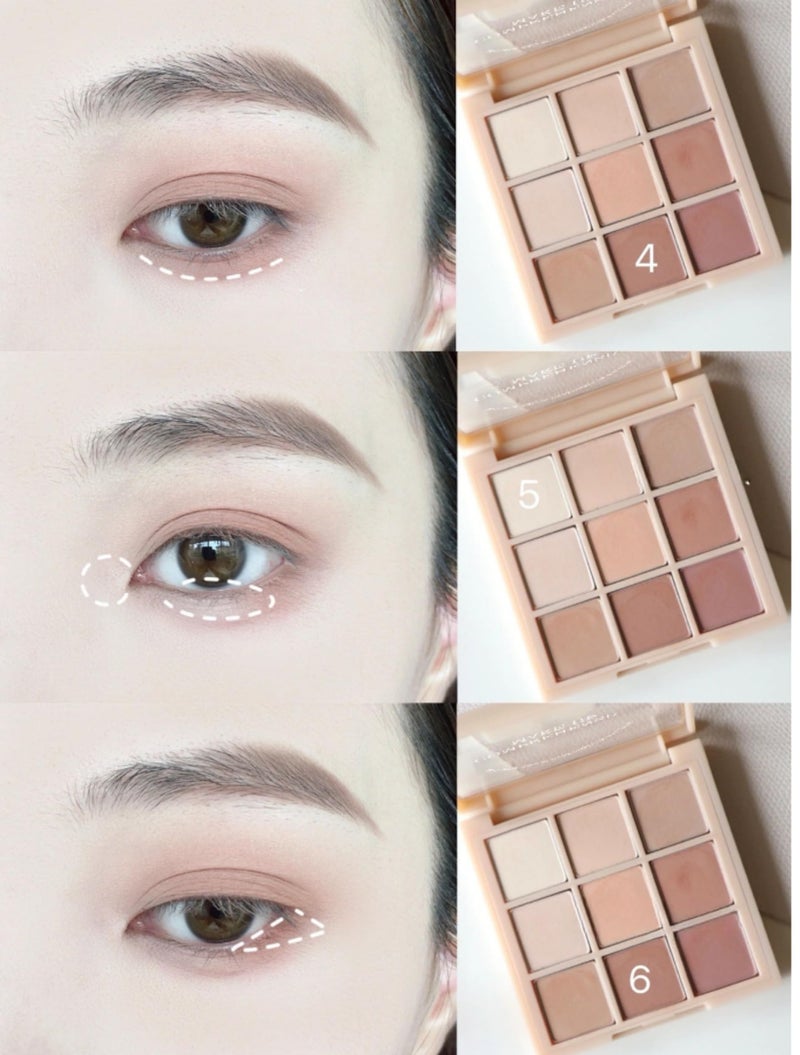 Okerker 9 Colors Pink Eyeshadow Palette, Matte Nude Neutral Beige Brown Blendable Shades, Daily Eye Shadow Makeup - Image 5