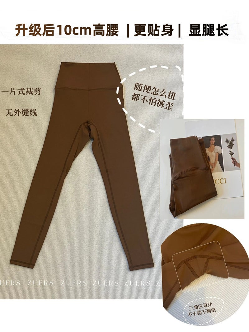 Zuers Nine-Point Yoga Pants 2.0 Milk Fabric Upgraded Super Soft Waxy Fleshy Girl Waist Pants Casual Yoga Wear - Image 3