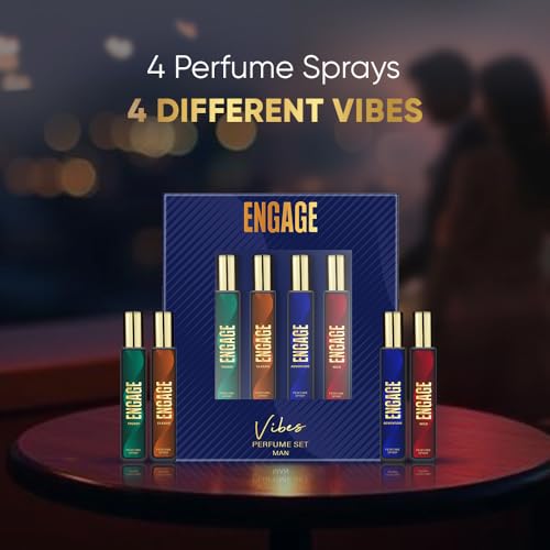 Engage Vibes Perfume Gift Set for Men 100ml (25ml x 4) |Travel Size Combo | 4 Assorted Perfumes |Long Lasting| Birthday Anniversary Wedding Gift Pack | Skin Friendly | Gift For Him - Image 4