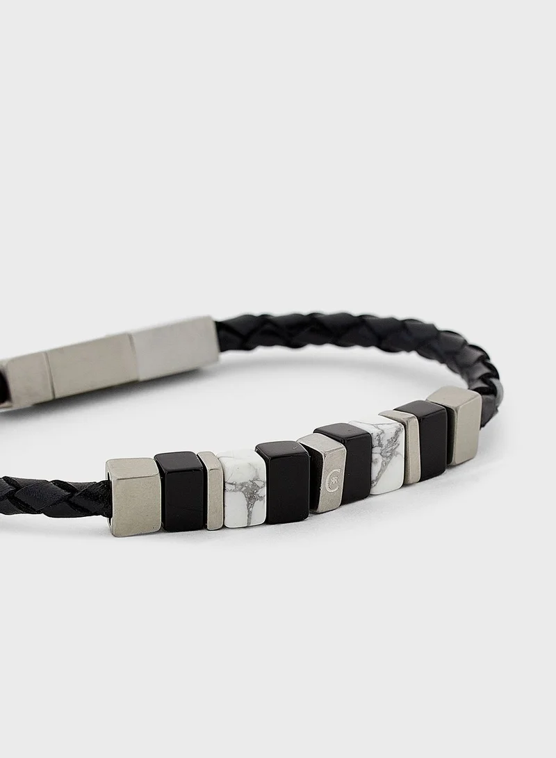 CERRUTI 1881 Stoned Braided Bracelet