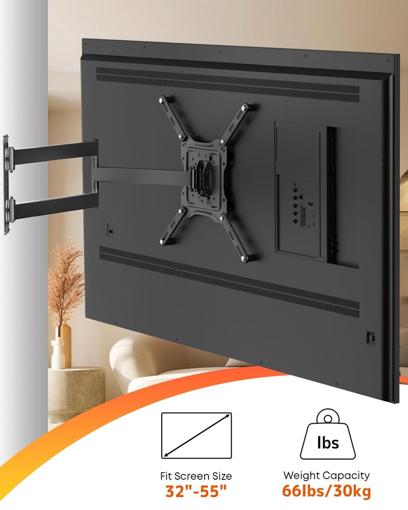 PUTORSEN VESA Adapter Mount Bracket Kit for Screens 32 to 55 inch LCD LED TV, TV Mount Adapter Bracket Upgrade Mounting Holes up to 400x400 mm, Black - Image 5