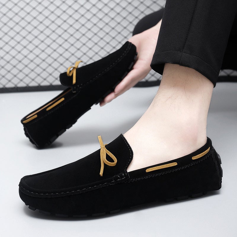 Couple Style Tassel Slip-On Suede Leather Beanie Shoes Lightweight Slip-On Loafers Large Size Men'S Shoes 48 Size - Image 3