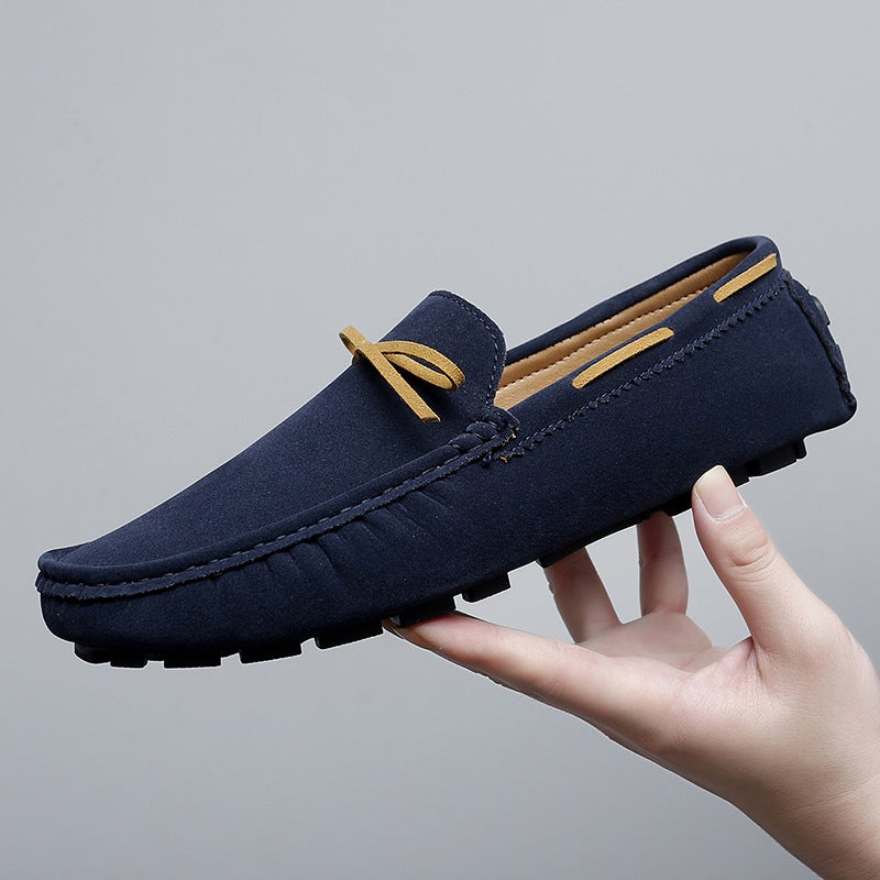 Couple Style Tassel Slip-On Suede Leather Beanie Shoes Lightweight Slip-On Loafers Large Size Men'S Shoes 48 Size - Image 4