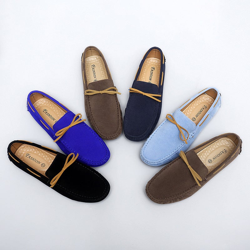 Couple Style Tassel Slip-On Suede Leather Beanie Shoes Lightweight Slip-On Loafers Large Size Men'S Shoes 48 Size - Image 5