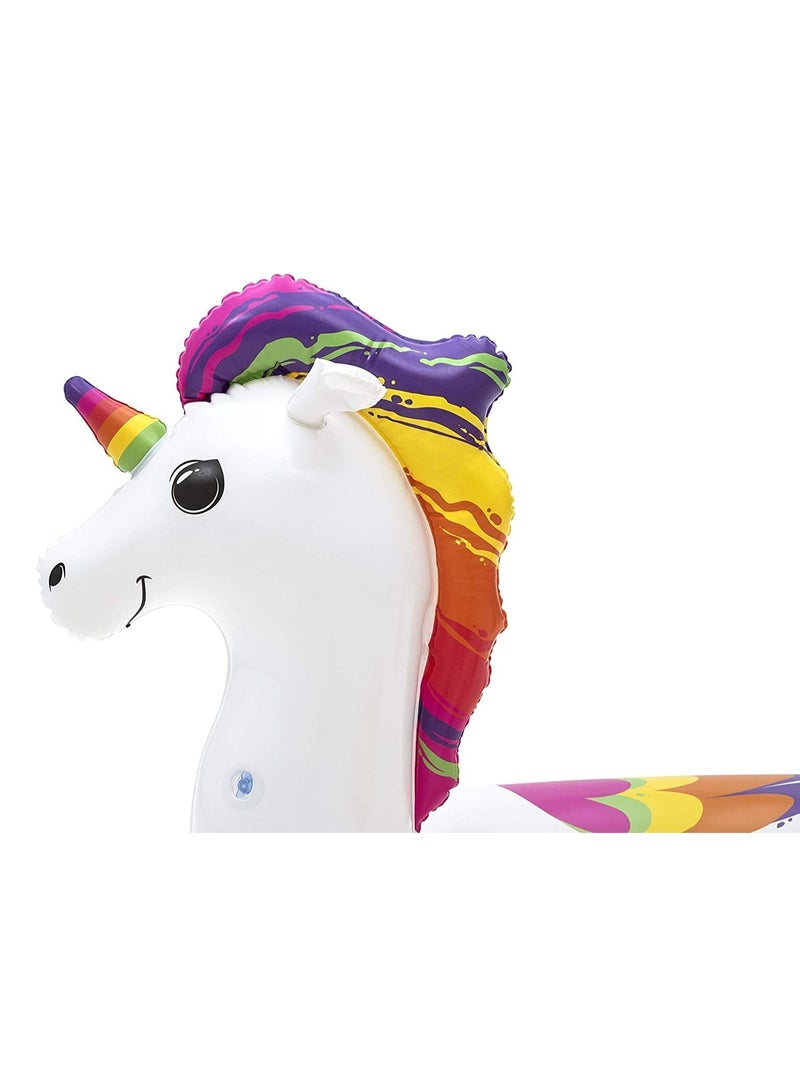 Swim Ring Tube Fantasy Unicorn Rider Pool Float 224 x 164 centimeter - Image 3