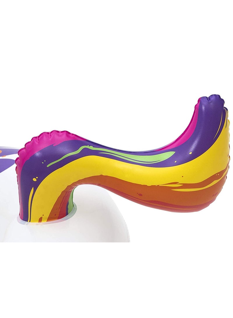 Swim Ring Tube Fantasy Unicorn Rider Pool Float 224 x 164 centimeter - Image 2