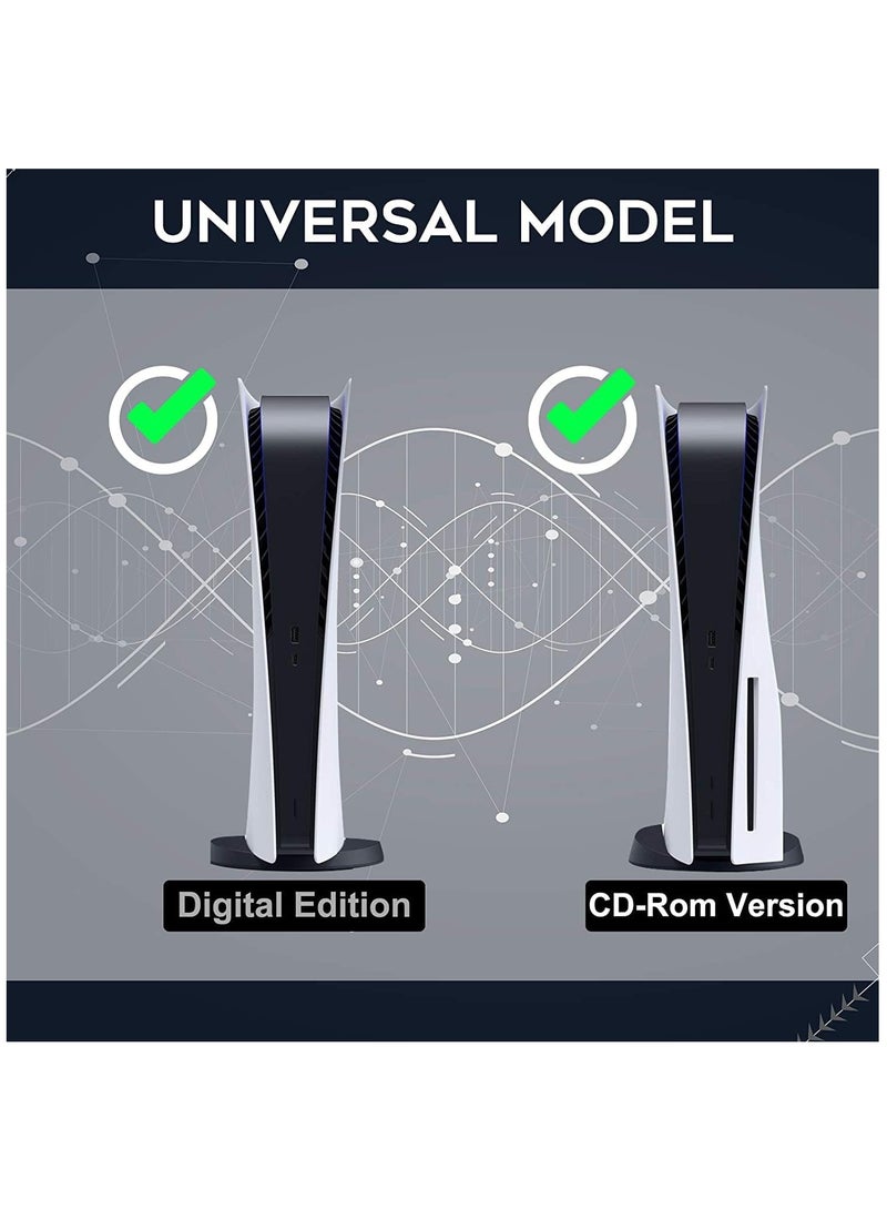 Vertical Stand Compatible for PS5 Console, Stand with Cooling Fan and Controller Charger for Playstation 5, Dualsense Charging Dock with 15 Game Disc Storage - Image 5