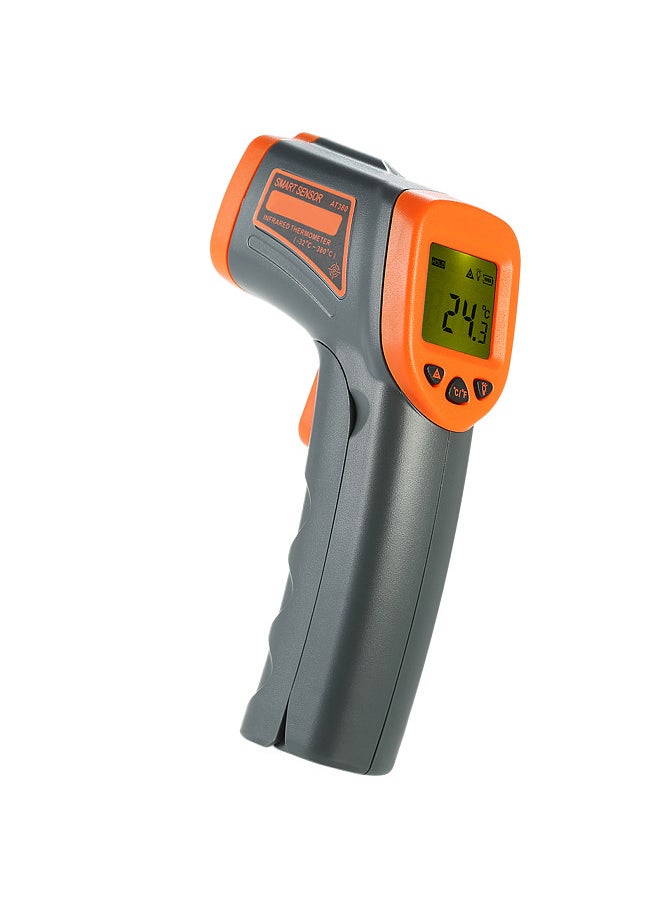 SMART SENSOR - -32～380℃ 12:1 Portable Handheld Digital Non-contact IR Infrared Thermometer Temperature Tester Pyrometer Industrial Infrared Thermometer LCD Display with Backlight Centigrade Fahrenheit (NOT for Humans) - Image 1