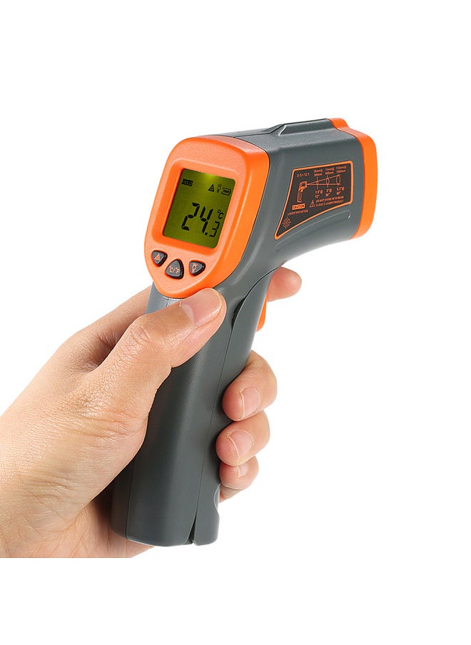 SMART SENSOR - -32～380℃ 12:1 Portable Handheld Digital Non-contact IR Infrared Thermometer Temperature Tester Pyrometer Industrial Infrared Thermometer LCD Display with Backlight Centigrade Fahrenheit (NOT for Humans) - Image 1