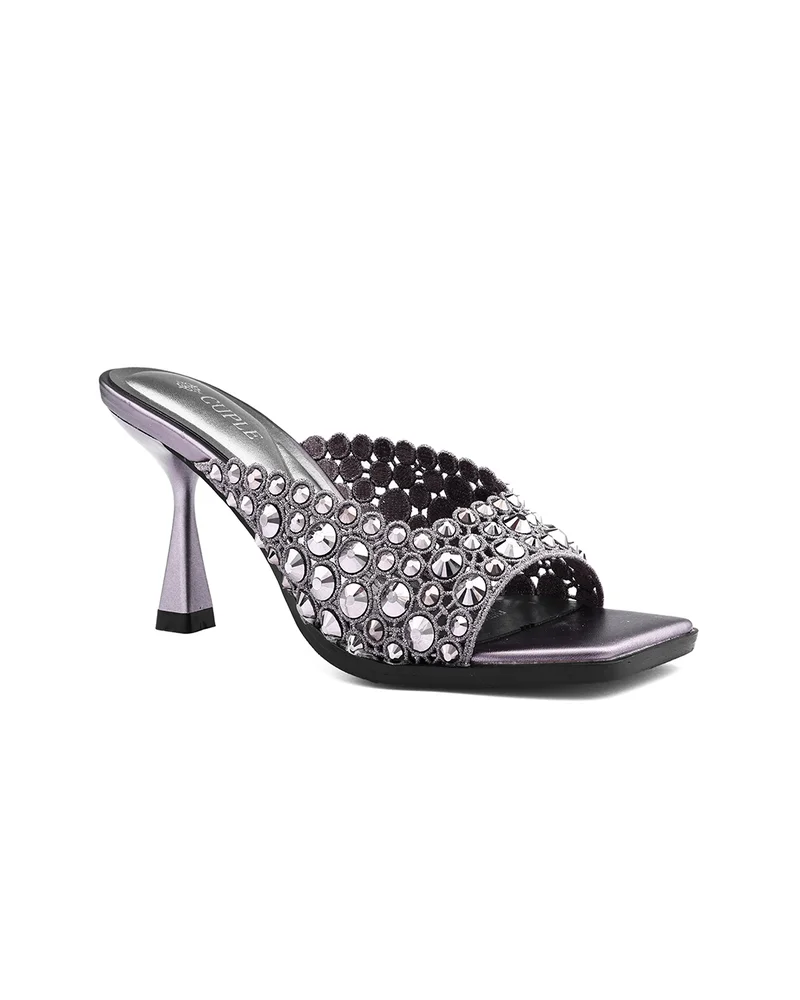 Womens embellished pointed stiletto heel sandals