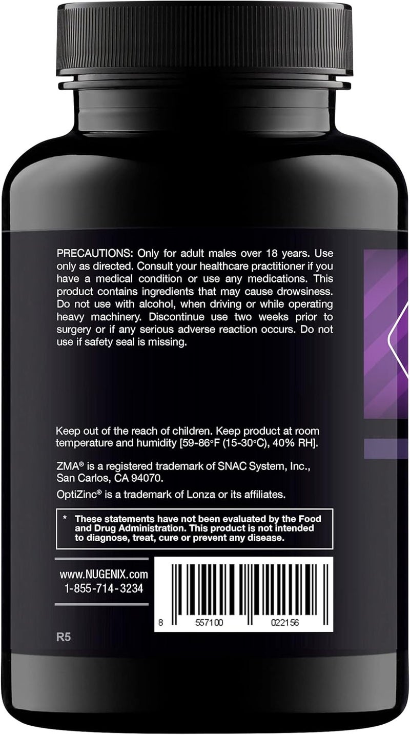 Nugenix نوجينيكس بي إم زيم إيه  معزز هرمون التستوستيرون الحر ودعم النوم 120 حبة - Image 3