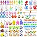 Dokeawo Easter Egg Fillers 100Pcs Easter Basket Stuffers Essentials for Teens Kids Small Toys for Kids Party Favors Egg Hunt Classroom Treasure Box Prizes Birthday Goodie Bags Rewards Gifts - Image 2