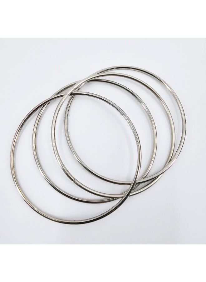 G0496 Four-in-one Ring Ring Large 10cm King Magic Props Magic Toys Wholesale-Color:G0496 Four Chain (10cm)  - Image 1