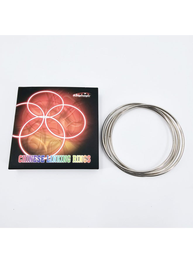 G0496 Four-in-one Ring Ring Large 10cm King Magic Props Magic Toys Wholesale-Color:G0496 Four Chain (10cm)  - Image 4