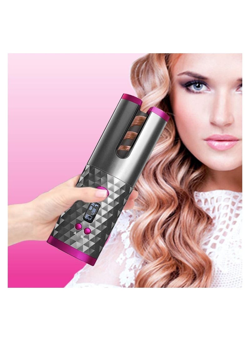 New Cordless Auto Curling Iron Hair Curlers Waves Intelligent Hair Curler Roller USB Rechargeable Wand Curling Iron for Hair Tools - Image 2