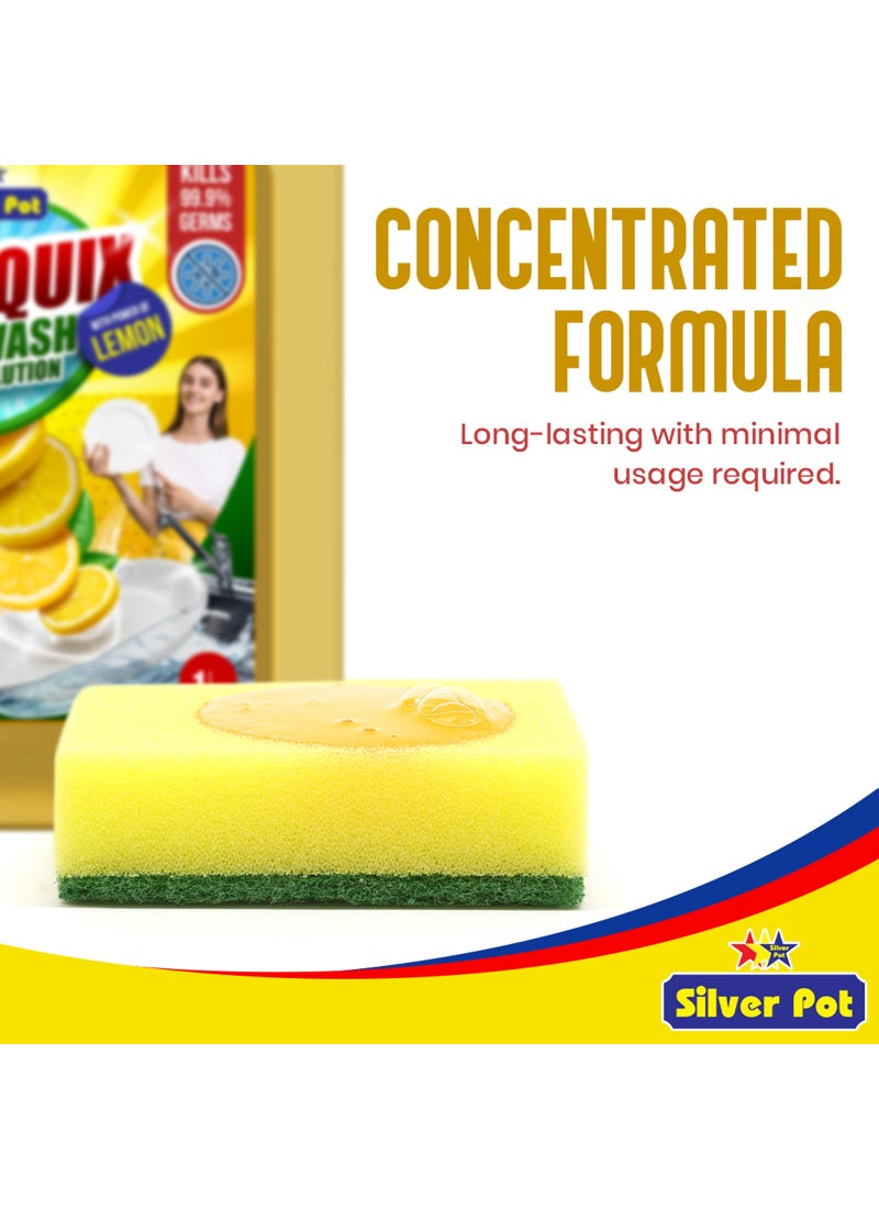 Silver Pot Lemon Dishwashing Liquid 5L – Ultra Concentrated Formula with Refreshing Lemon Scent, Tough on Grease and Stains, Gentle on Hands, and Perfect for Everyday Dishwashing - Image 3