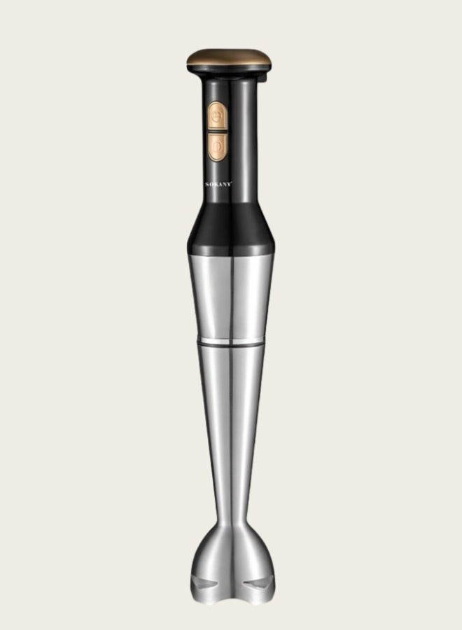sokany Stainless Steel Hand-Held Mixer Is Convenient For Mixing All Kinds Of Fruits And Vegetables. Simple Double Button Design Makes The Mixing Cup Intuitive And Easy To Operate. Plug: European Standard - Image 1