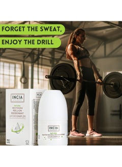 INCIA Natural Whitening Roll-On Deodorant Special Licocomplex 100% Natural, Aloe Vera & Alum, Gentle on Skin, Antibacterial, Non-Sticky, Long-Lasting Freshness, Prevents Body Odor & Dark Under arms - 50 ml  - Image 3