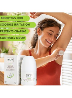INCIA Natural Whitening Roll-On Deodorant Special Licocomplex 100% Natural, Aloe Vera & Alum, Gentle on Skin, Antibacterial, Non-Sticky, Long-Lasting Freshness, Prevents Body Odor & Dark Under arms - 50 ml  - Image 4