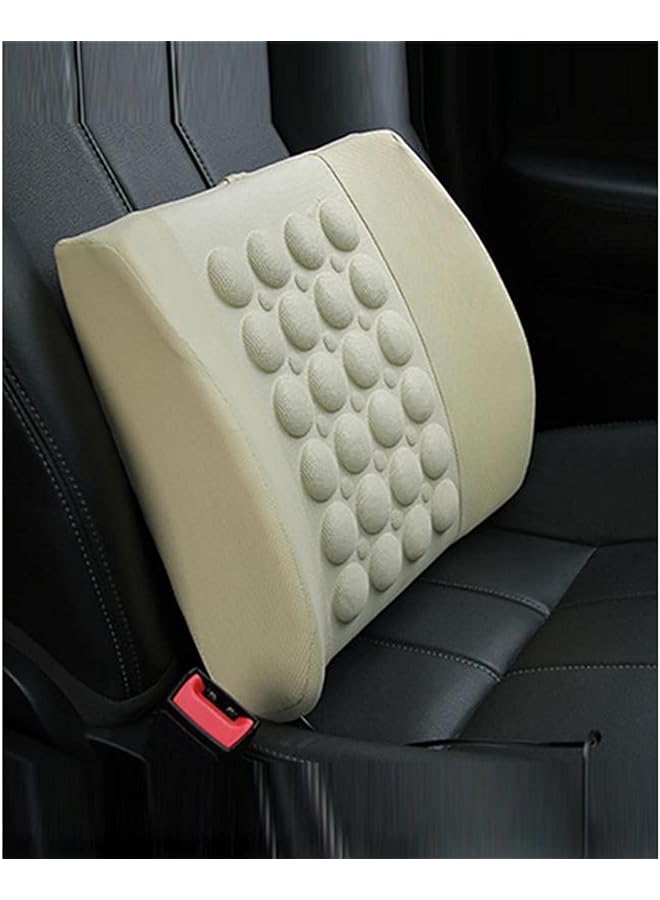 3 اكس ار وسادة تدليك كهربائية للسيارة 12 فولت، بيج 67732 - Image 1