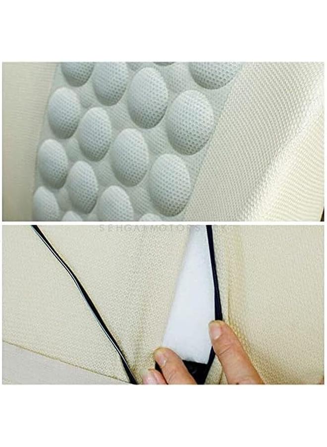 3 اكس ار وسادة تدليك كهربائية للسيارة 12 فولت، بيج 67732 - Image 2